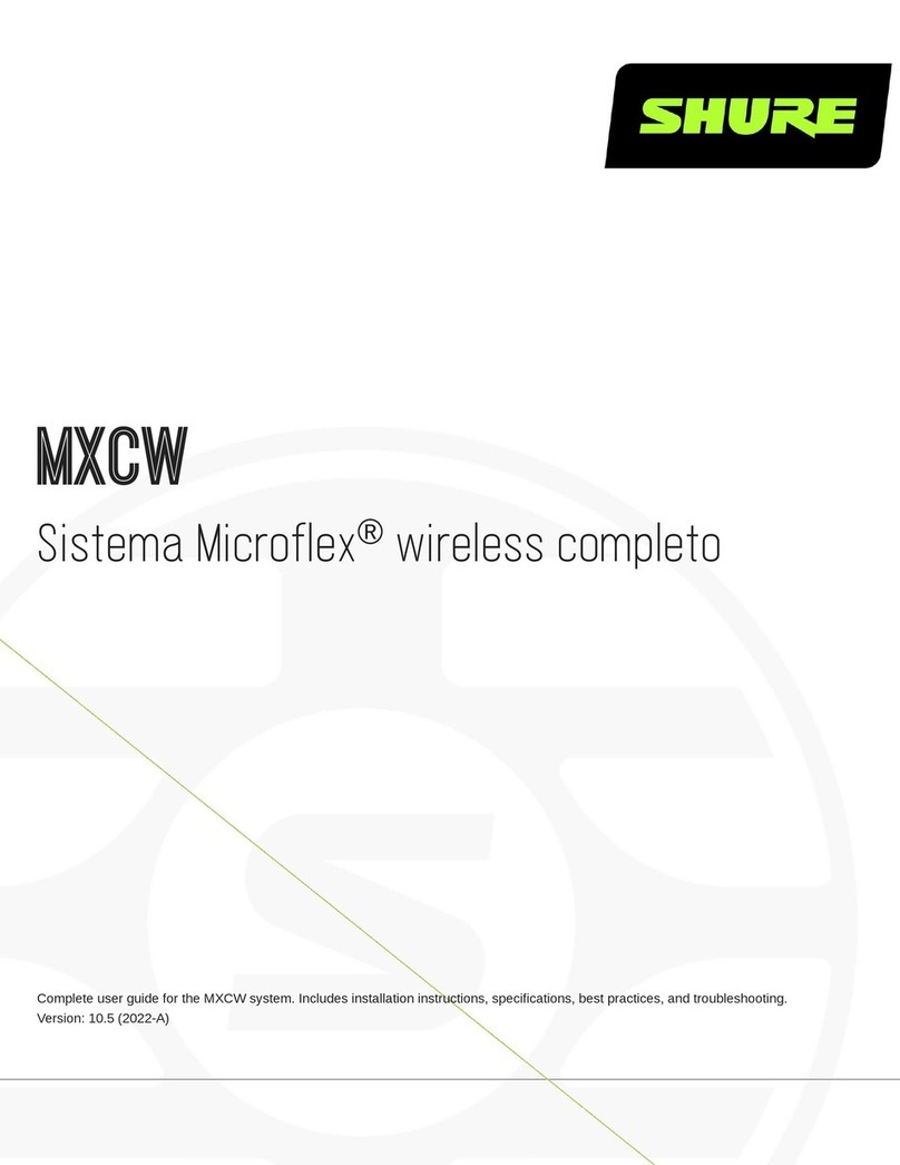 Shure Sistema Microflex MXCW User manual