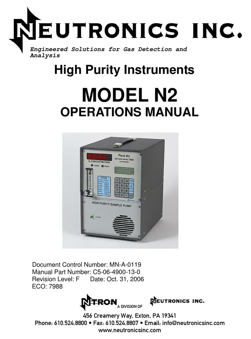 Neutronics NTRON PureN2 Operation manual