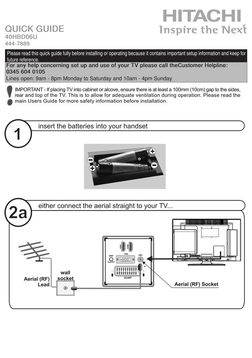 Hitachi 40HBD06U User manual