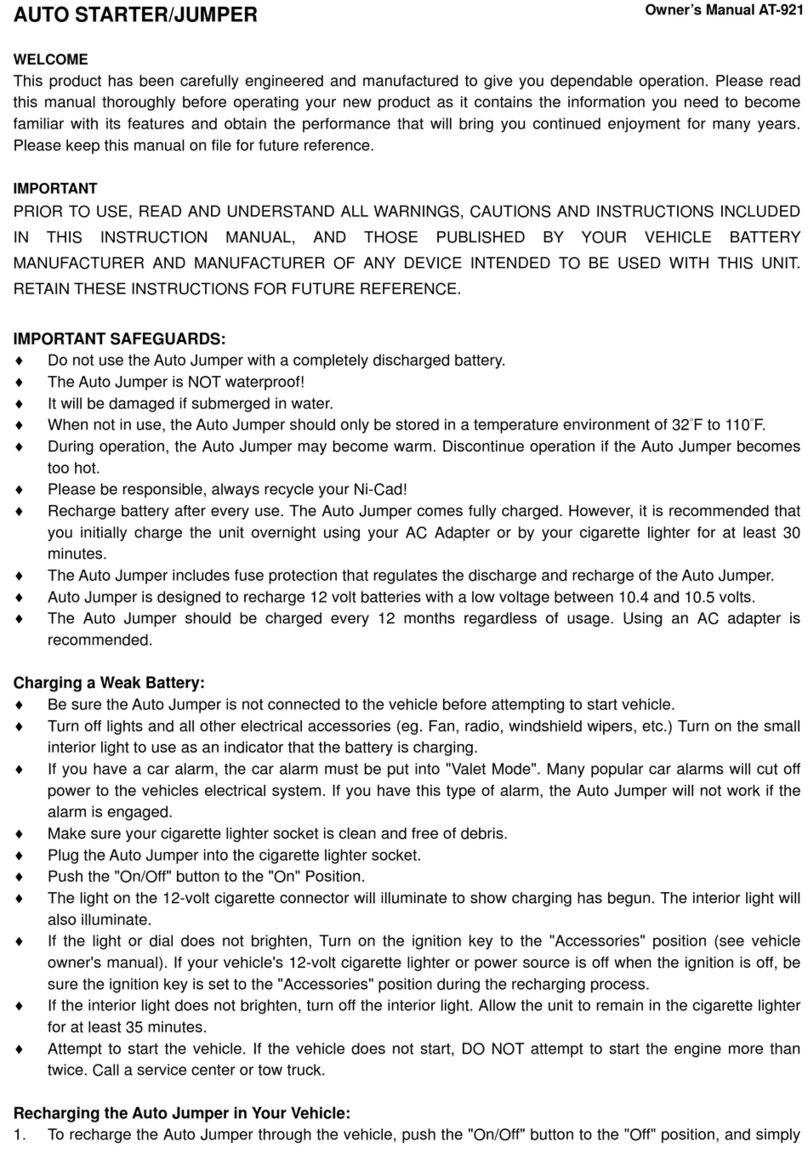 Conrad AT-921 owner's manual