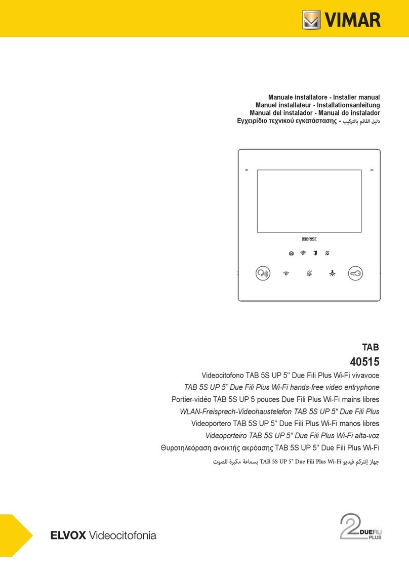 Vimar TAB 40515 User guide