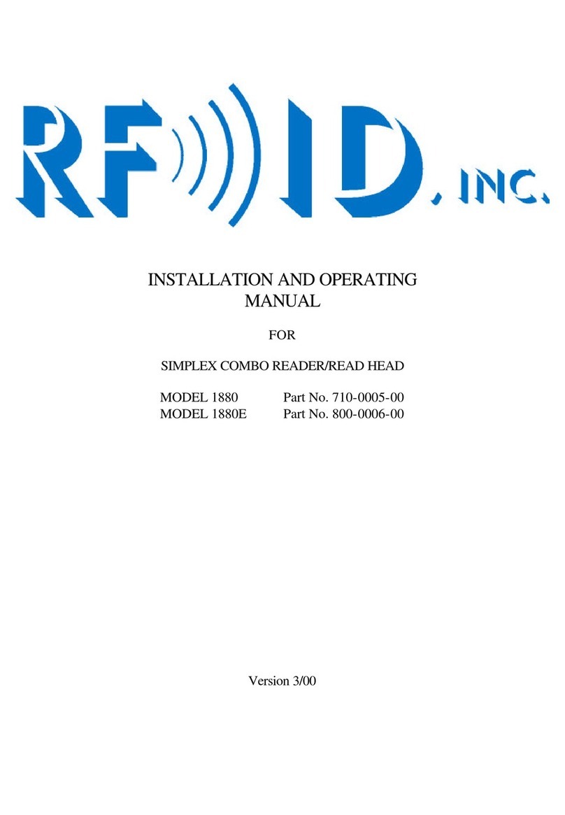 RFID SIMPLEX COMBO 1880 User manual