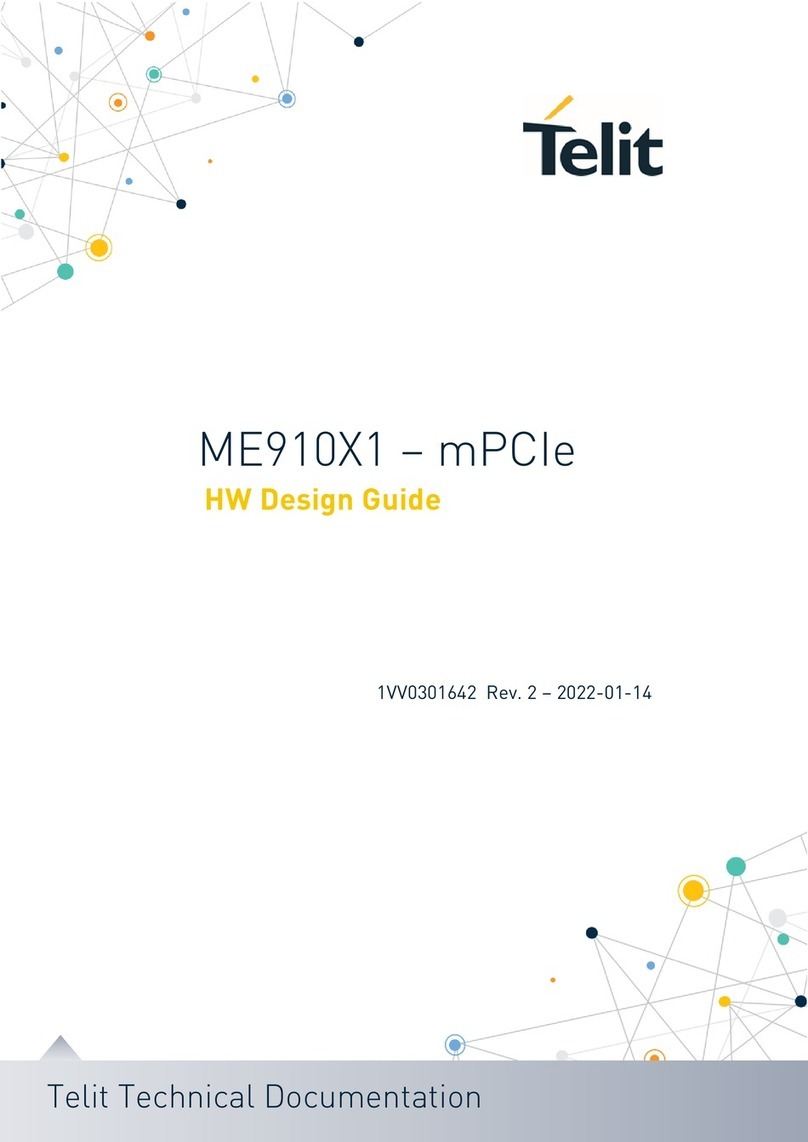 Telit Wireless Solutions ME910X1 HW Design Guide Telit Wireless Solutions ME910X1 HW Design Guide