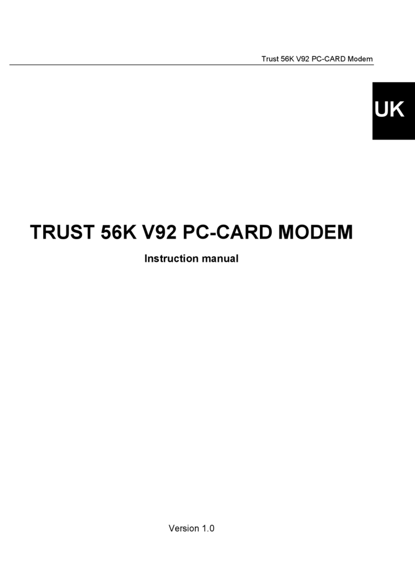 Trust 56K V92 External Modem instruction manual