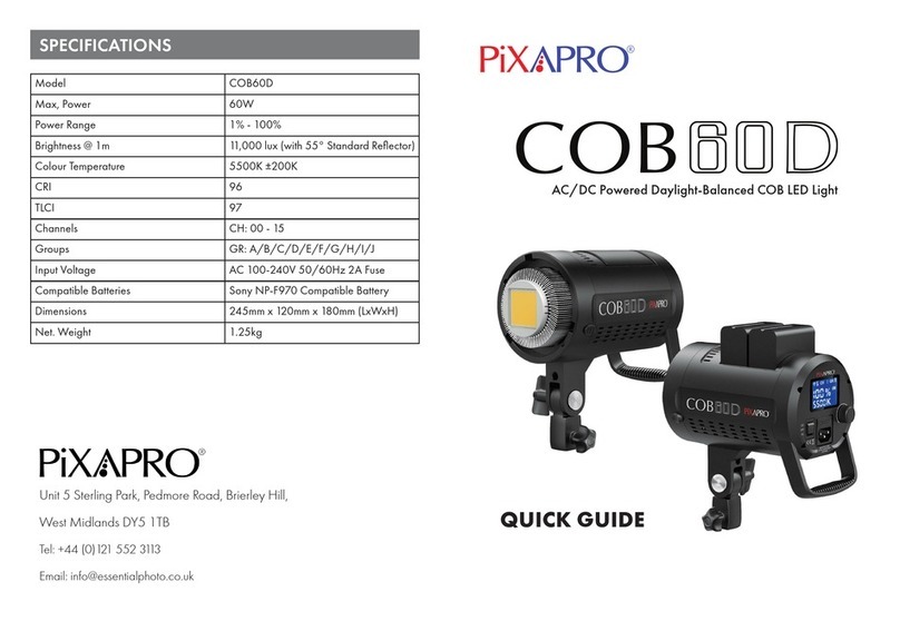 Pixapro COB60D quick guide