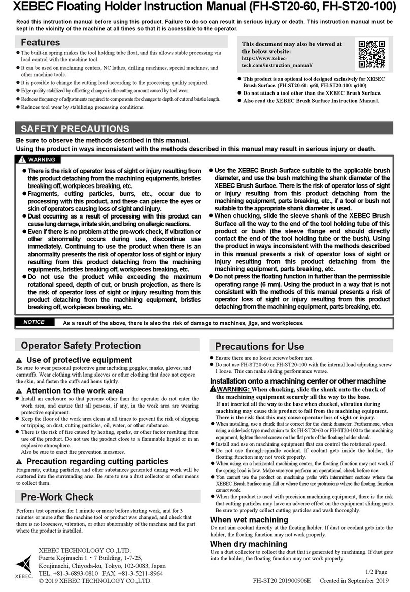Xebec FH-ST20-60 instruction manual