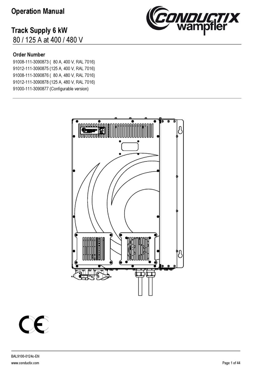 Conductix-Wampfler 91008-111-3090873 Operation manual