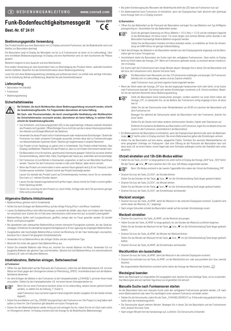 Conrad 67 24 01 operating instructions