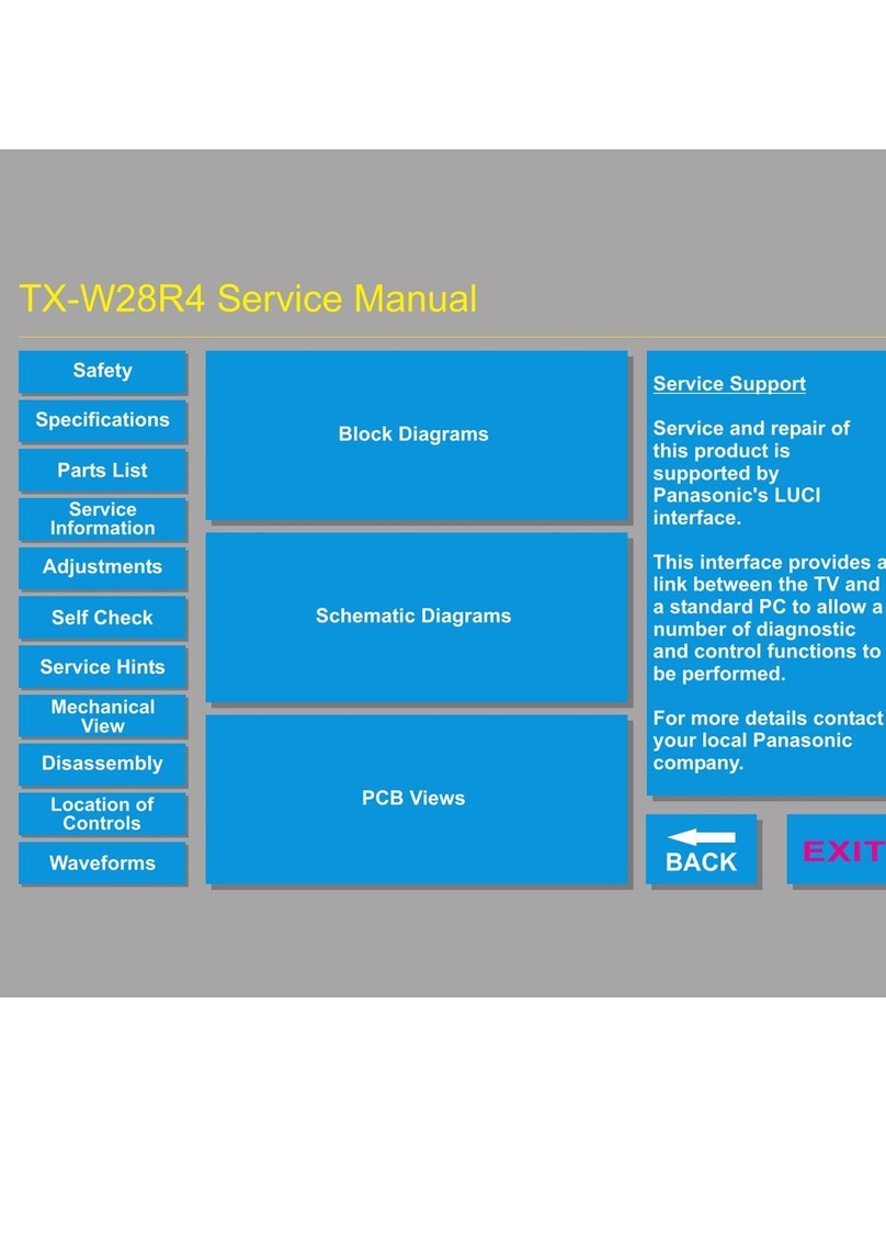 Panasonic TX-W28R4 User manual