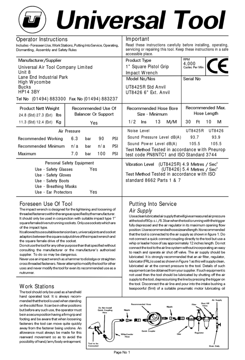 Universal Tool UT8425R User manual