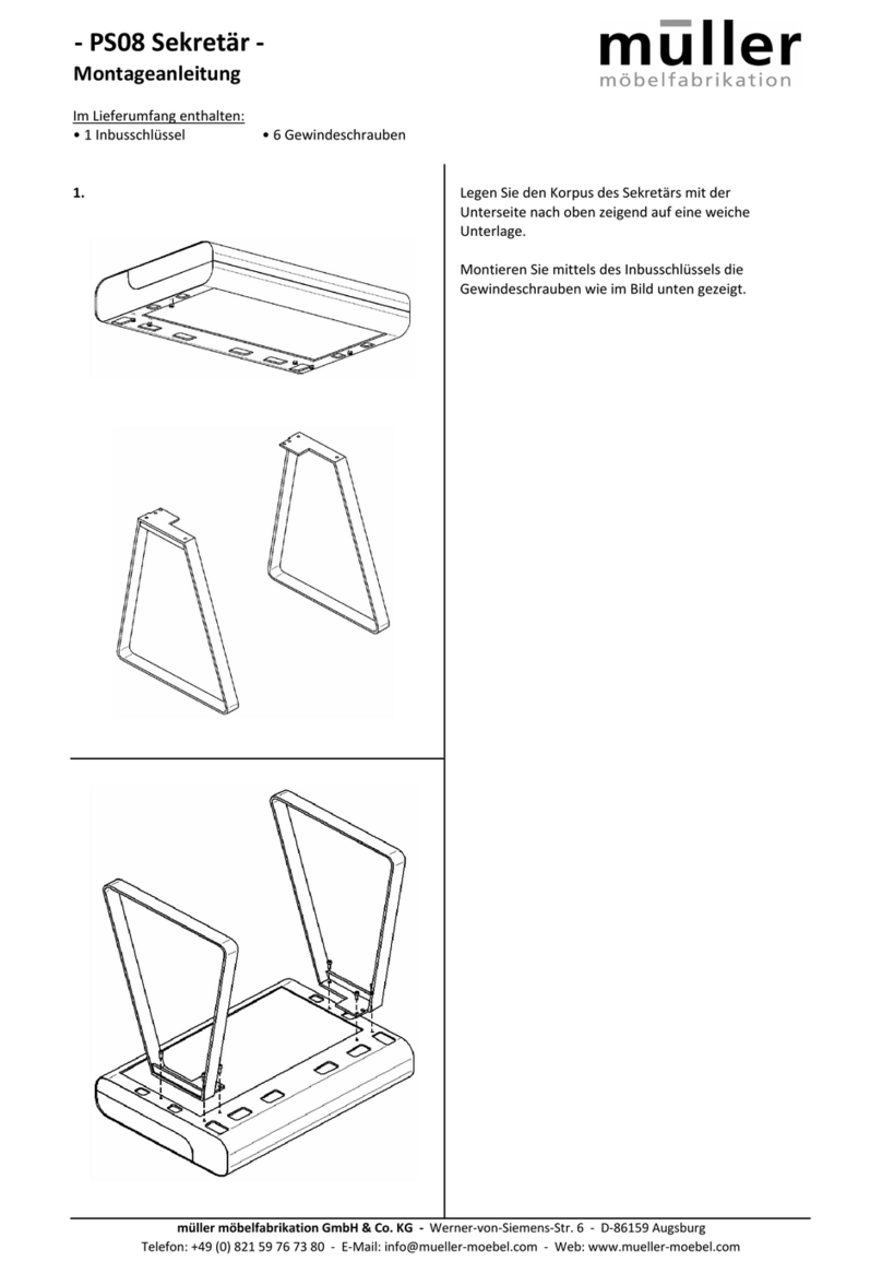 Muller PS08 Assembly instructions