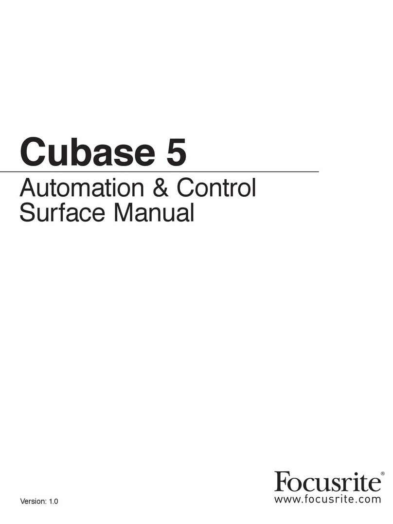 Focusrite Cubase 5 User manual