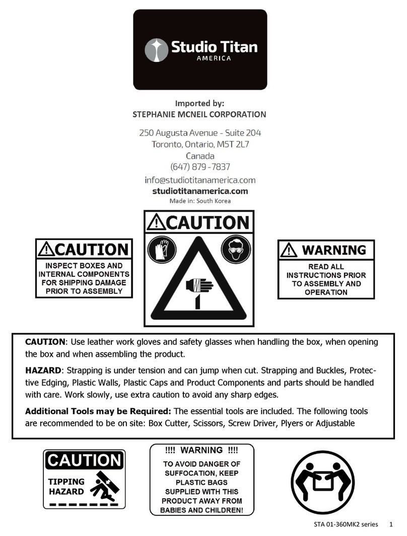 Studio Titan STA 01-360MK2 Series User manual Studio Titan STA 01-360MK2 Series User manual