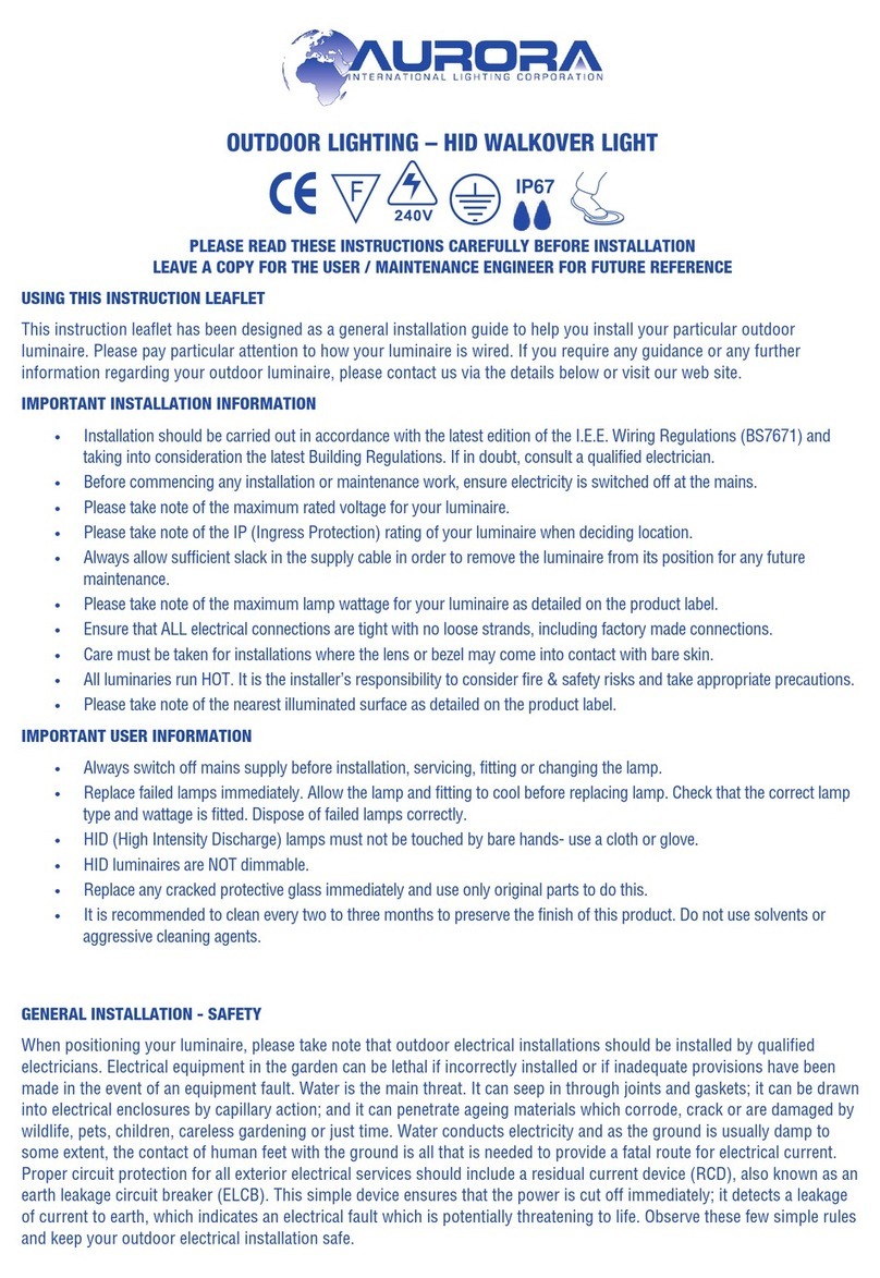 Aurora HID WALKOVER User manual