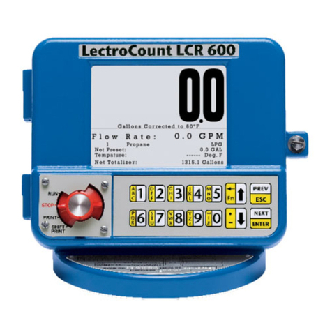 Liquid Controls LectroCount LCR 600 User manual