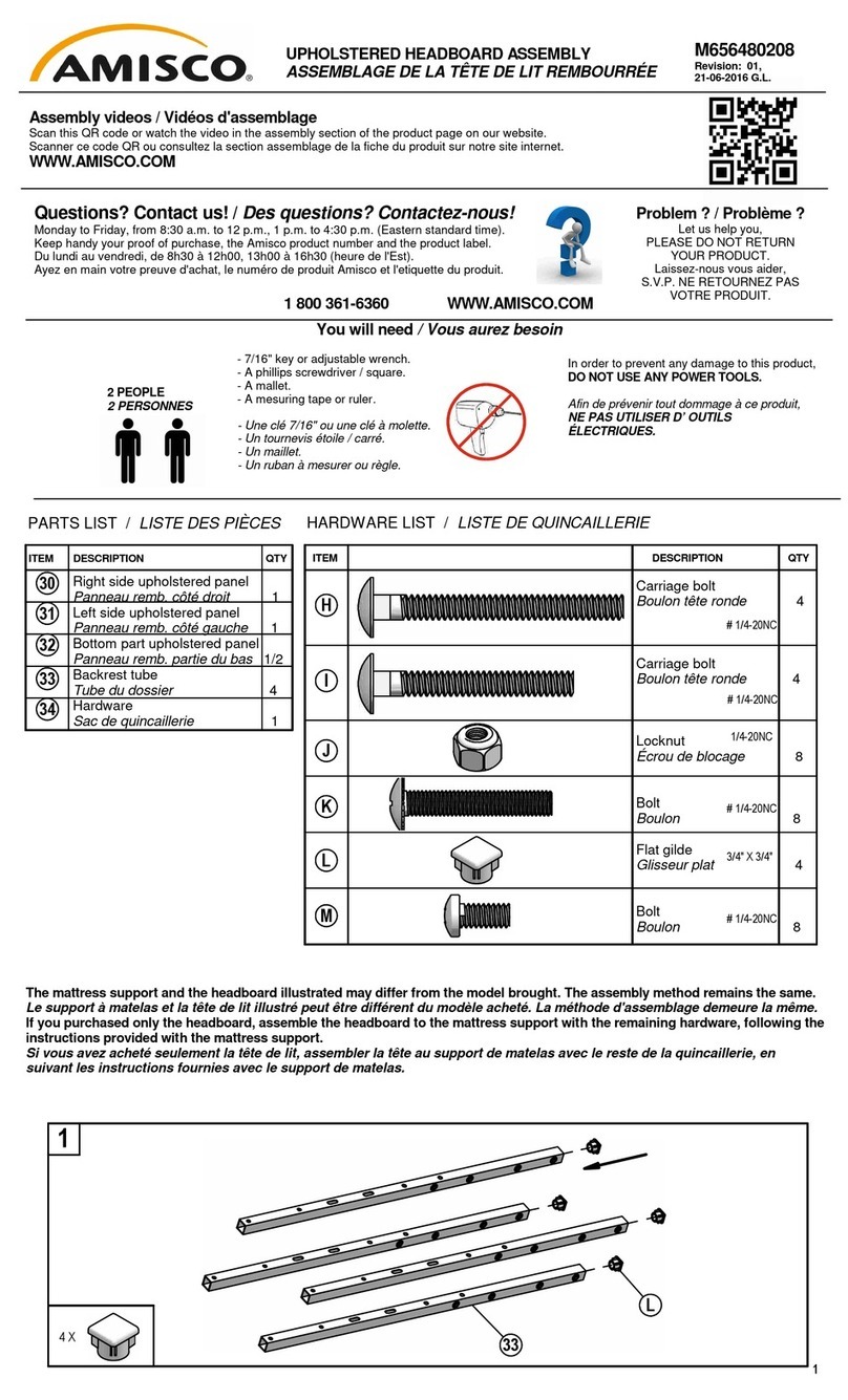 Amisco M656480208 User manual