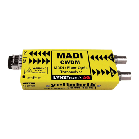 LYNXTechnik yellobrik OTR 1240 User manual