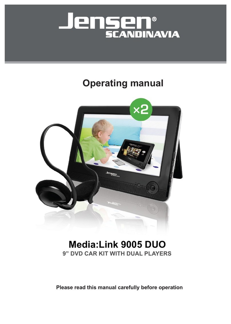 Jensen of Scandinavia Media:Link 9005 DUO operating manual