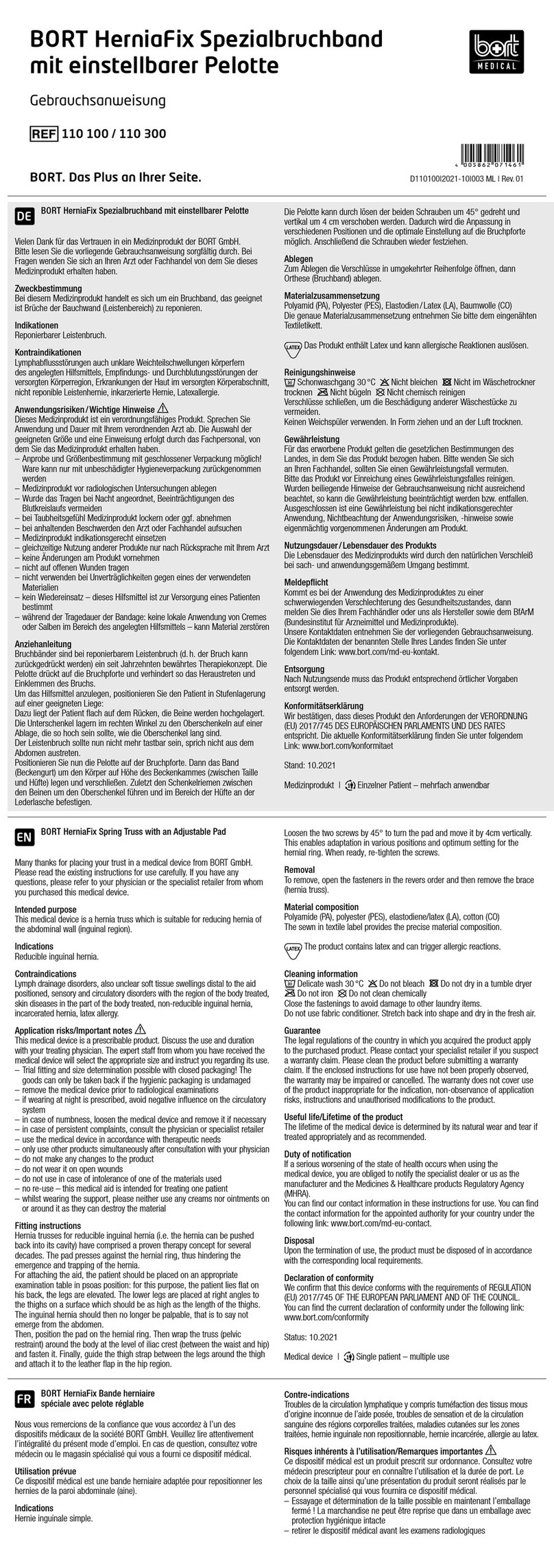 Bort HerniaFix manual