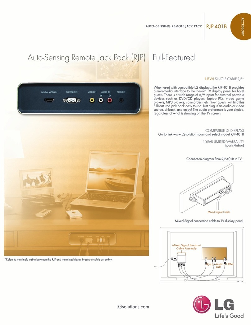 LG RJP-401B manual