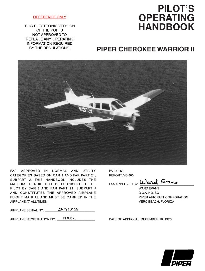 Piper CHEROKEE WARRIOR II Owner's manual