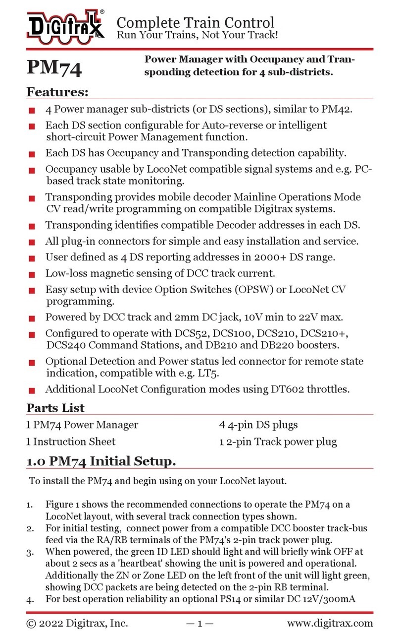 Digitrax PM74 manual