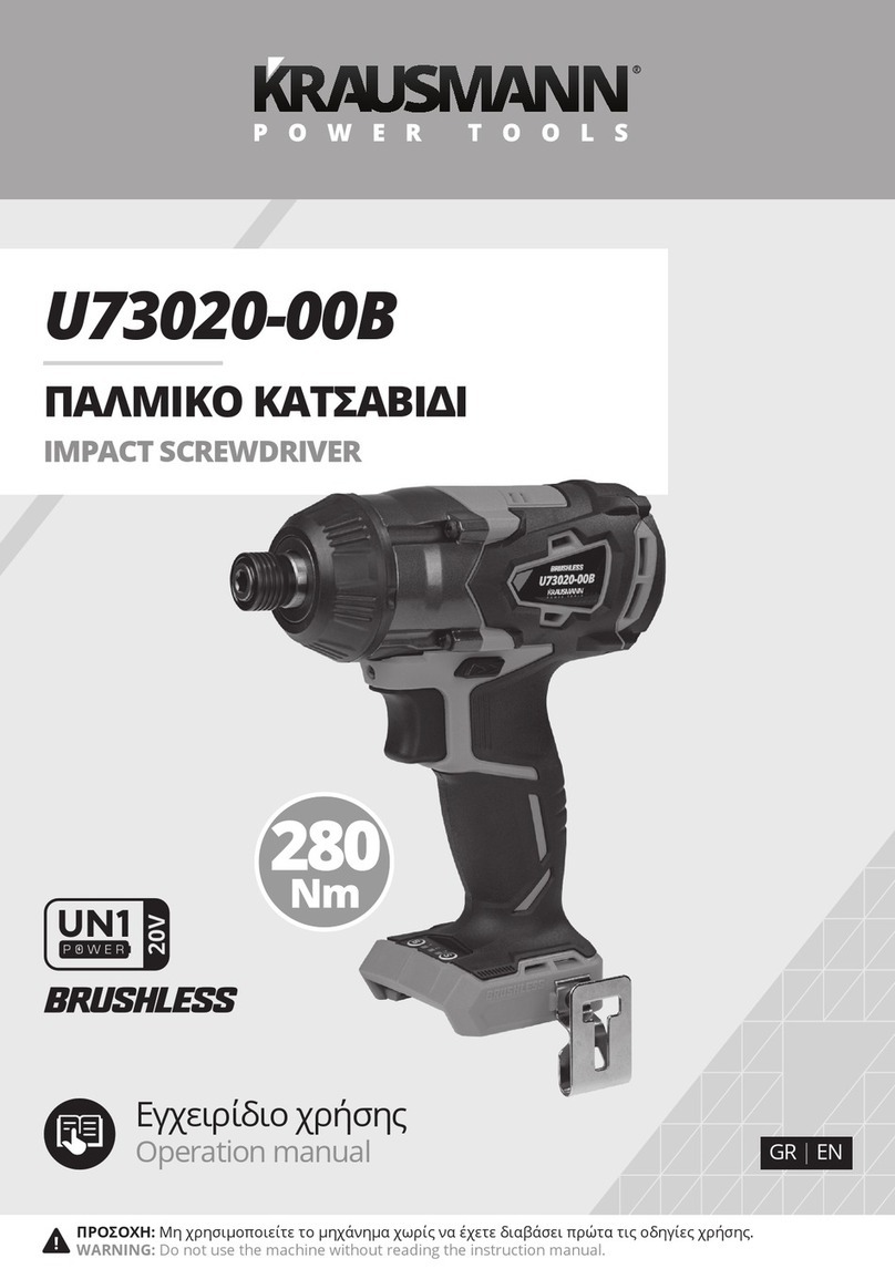 KRAUSMANN U73020-00B User manual