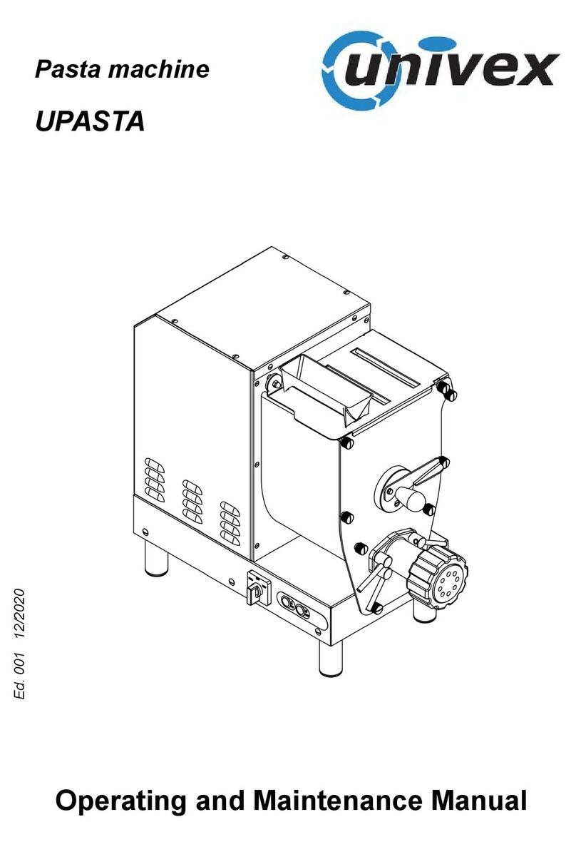 Univex UPASTA Operating instructions