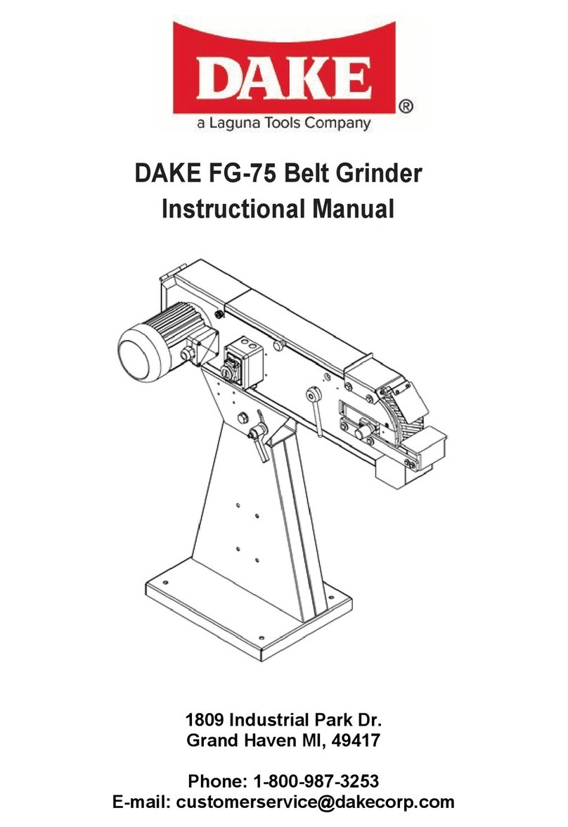 Laguna Tools DAKE FG-75 instruction manual