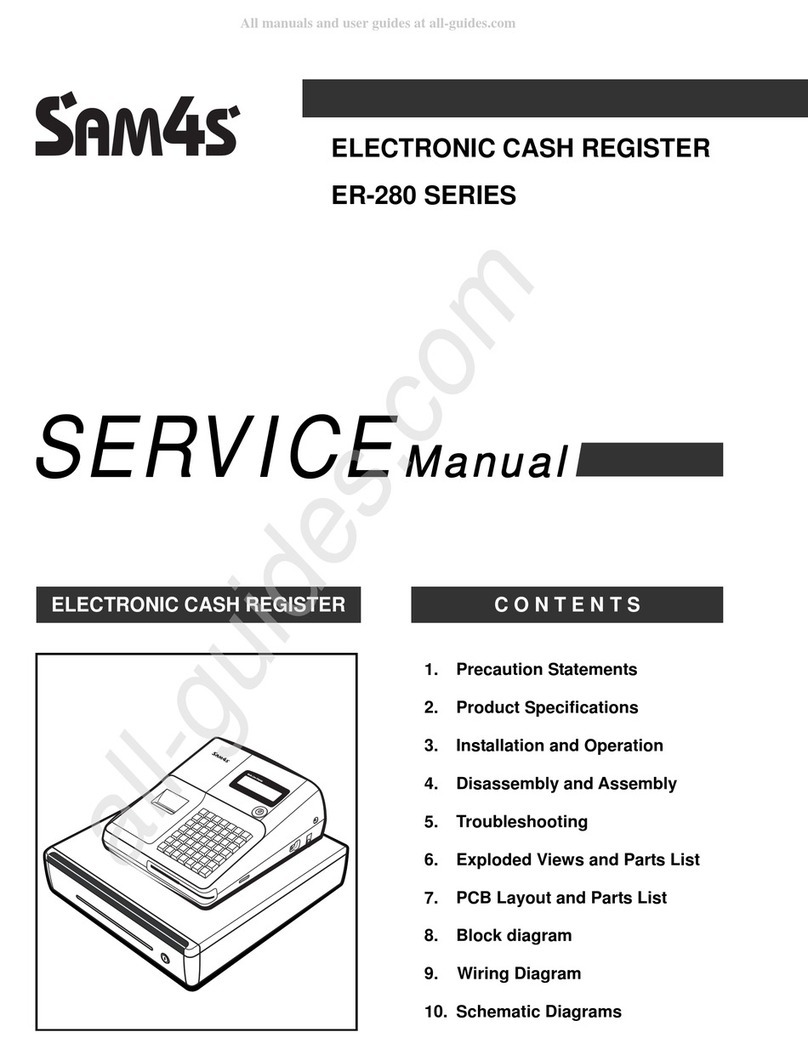 Sam4s ER-Series Service manual