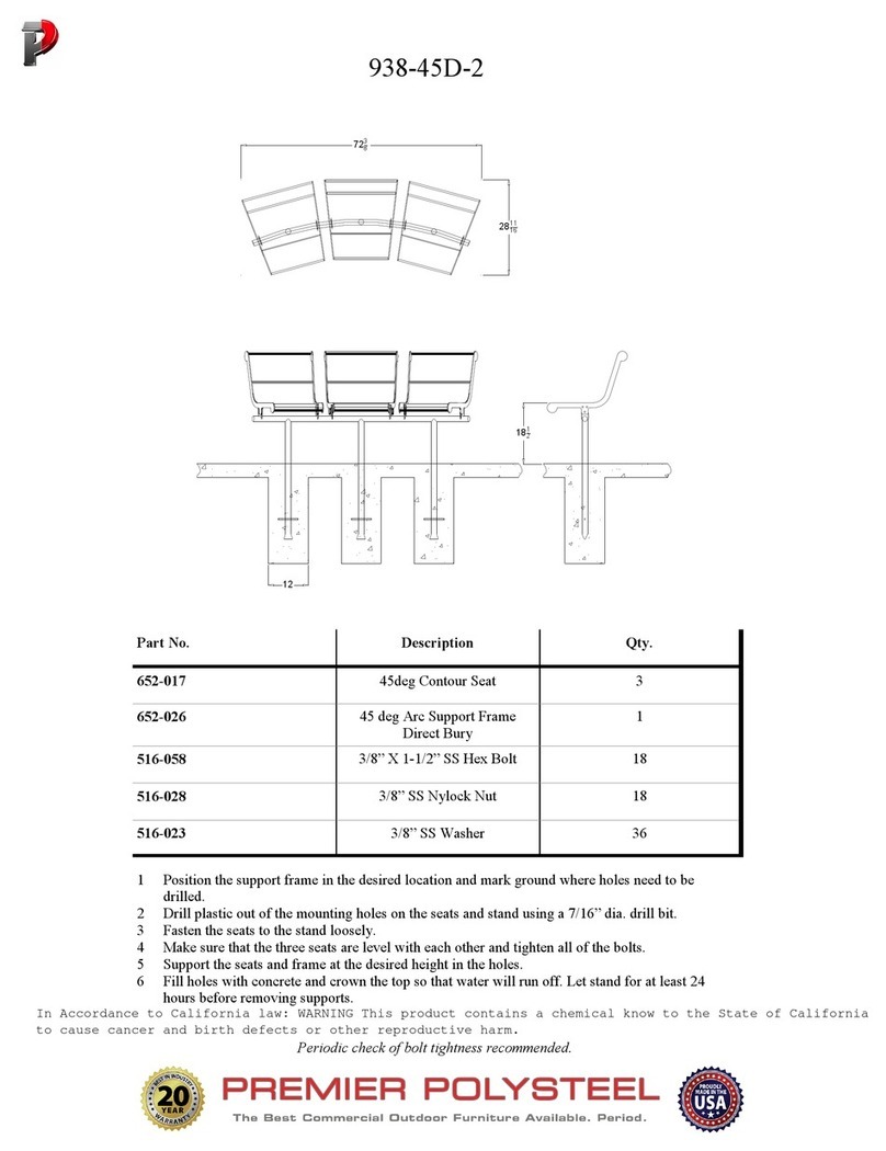 PREMIER POLYSTEEL 938-45D-2 quick guide