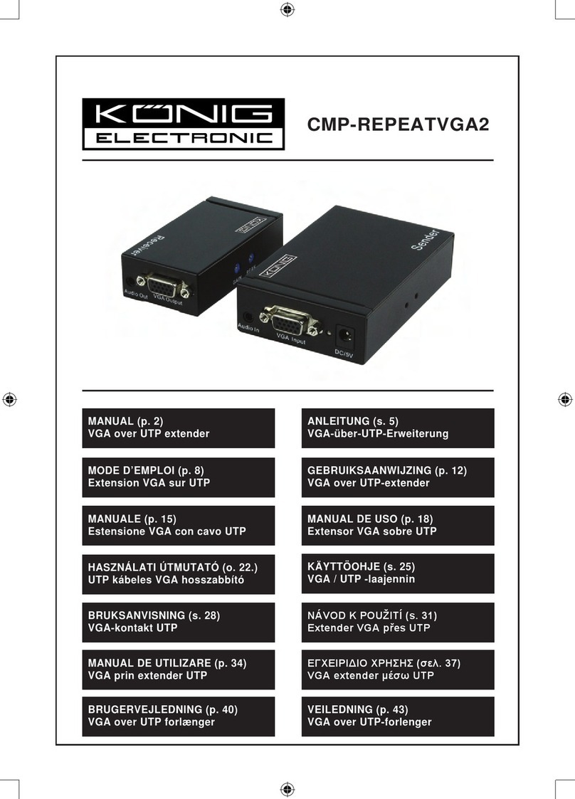 König Electronic CMP-REPEATVGA2 manual