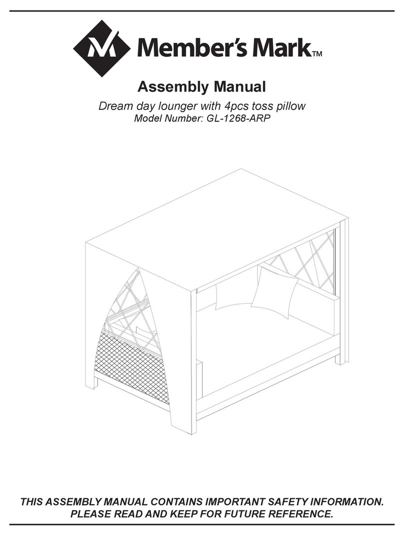 Members Mark GL-1268-ARP Assembly manual Members Mark GL-1268-ARP Assembly manual