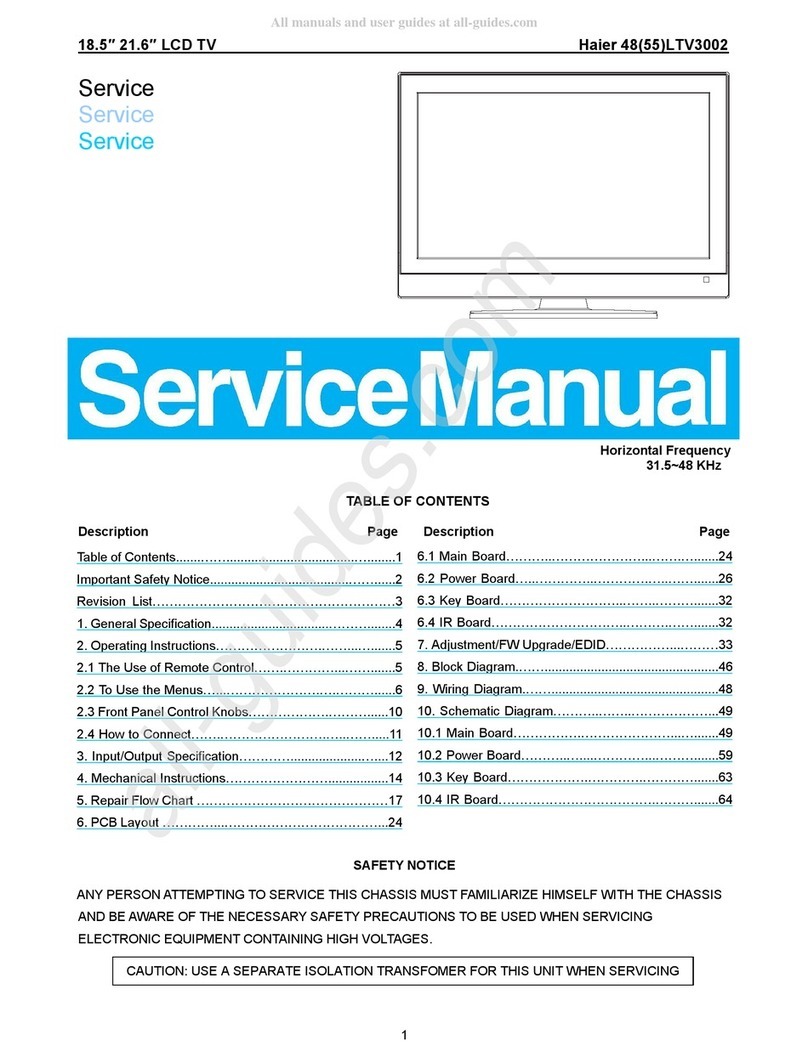 Haier 48LTV3002 User manual