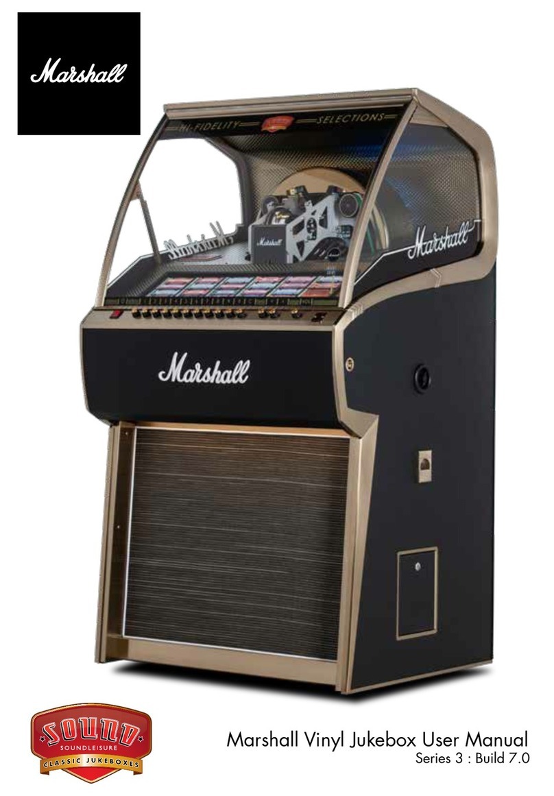 Marshall Amplification Vinyl Jukebox 3 Series User manual