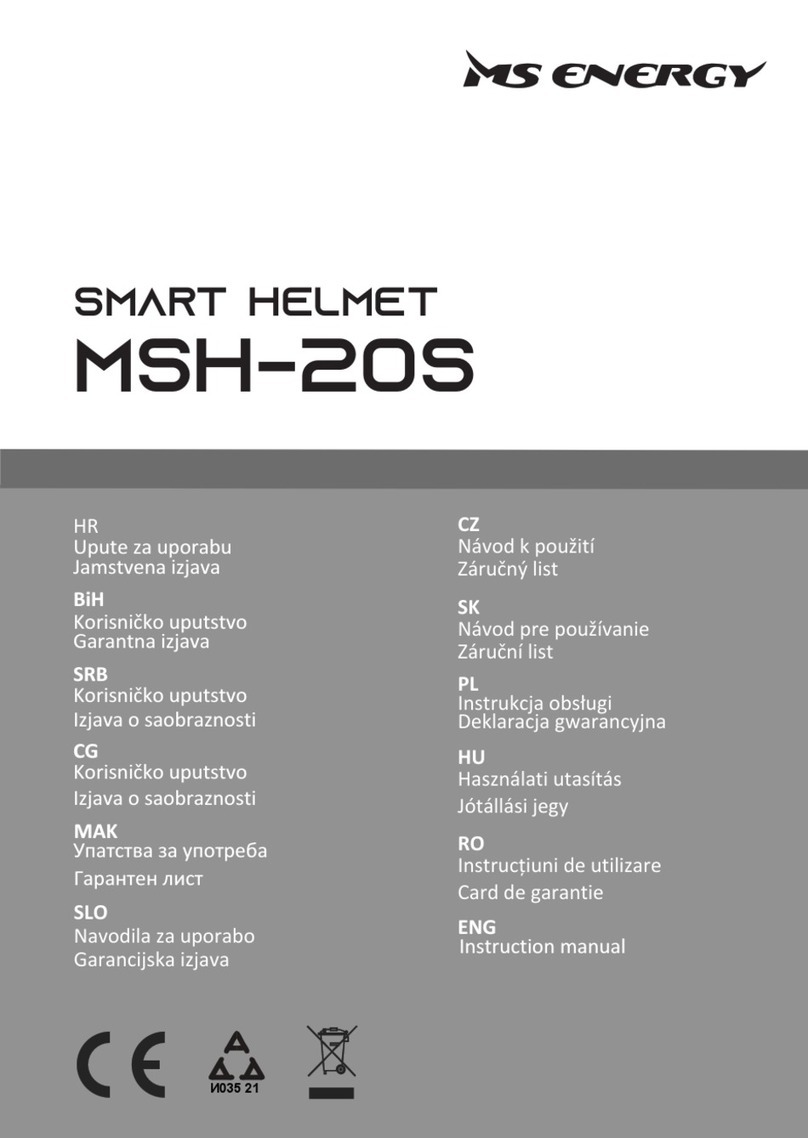 MS ENERGY Smart Helmet MSH-20S instruction manual