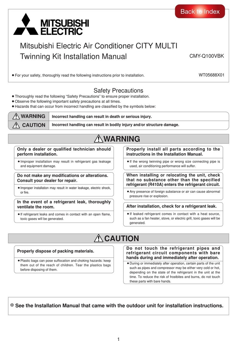 Mitsubishi Electric CITY MULTI CMY-Q100VBK User manual