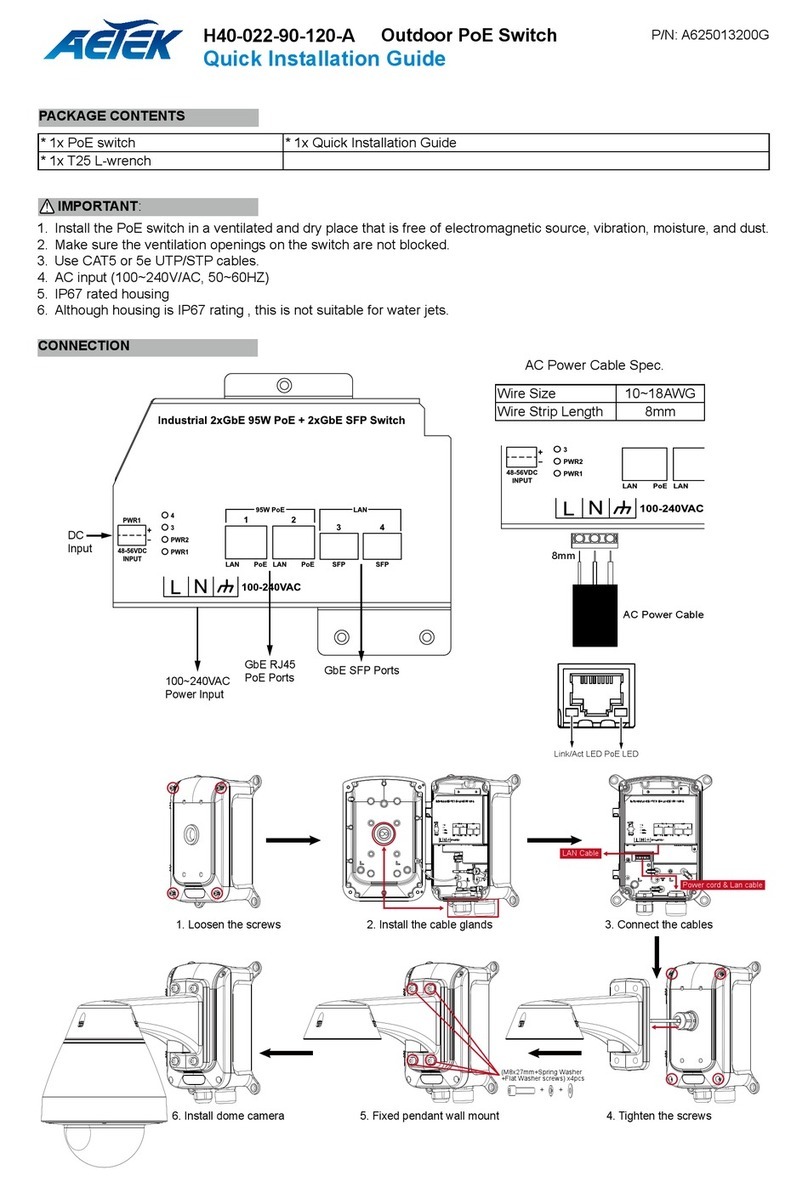 AETEK H40-022-90-120-A User manual AETEK H40-022-90-120-A User manual