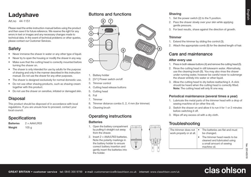 Clas Ohlson 44-1151 user manual