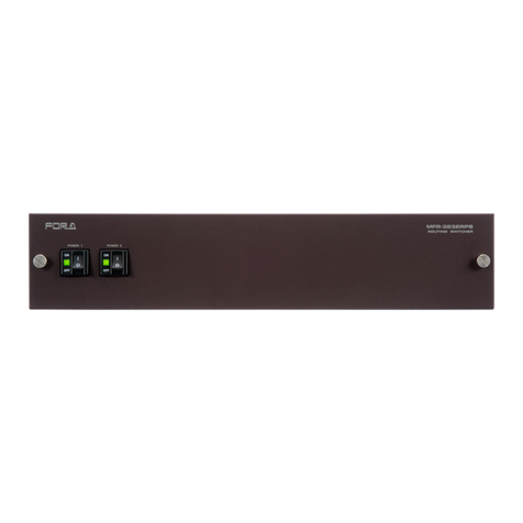 FOR-A MFR-3232 User manual