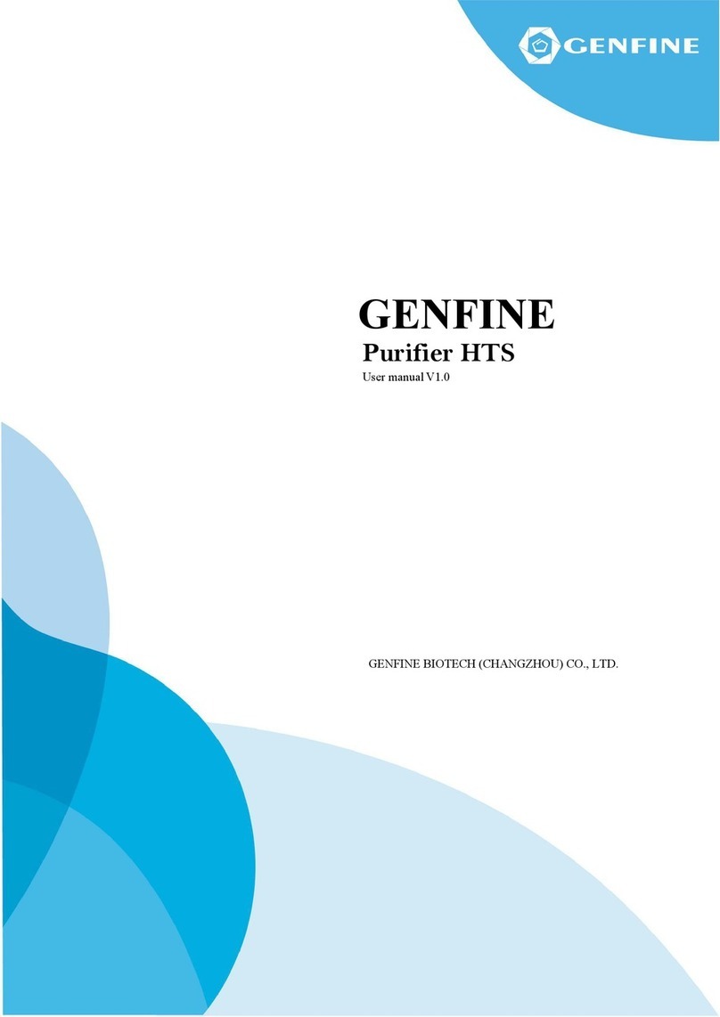 Genfine Purifier HTS user manual