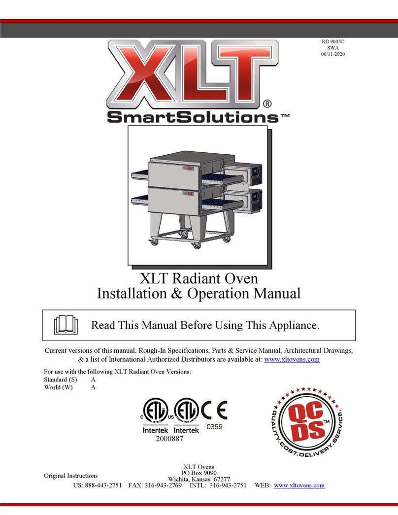 XLT Ovens SmartSolutions 2336 Installation & operation manual