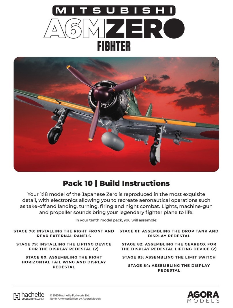 Agora Models Hachette Mitsubishi A6MZERO FIGHTER instructions