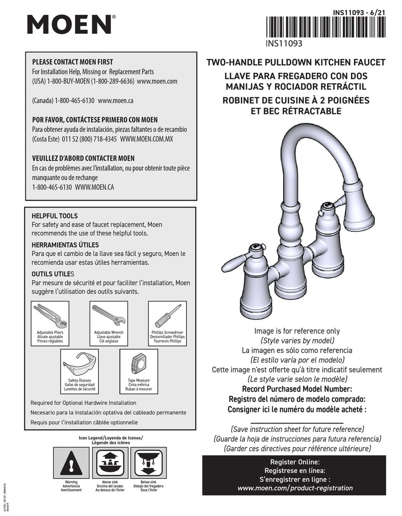 Moen Weymouth S73204 User manual