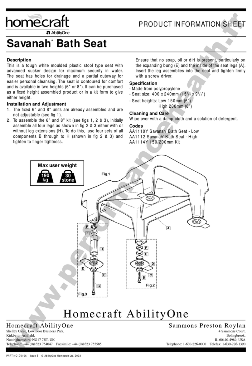 AbilityOne Homecraft Savanah AA1110Y Product information sheet AbilityOne Homecraft Savanah AA1110Y Product information sheet
