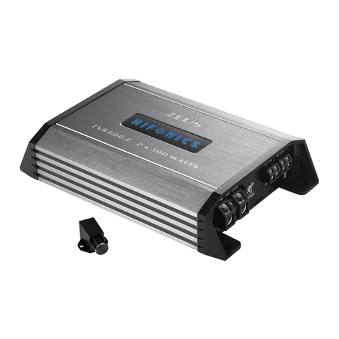 Hifonics Zeus Power ZXR600/2 User manual