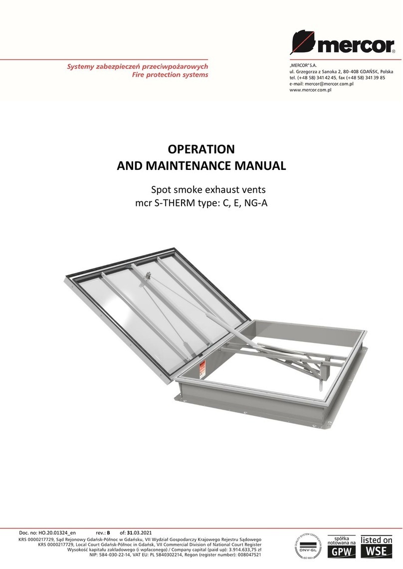 mercor mcr S-THERM C User manual