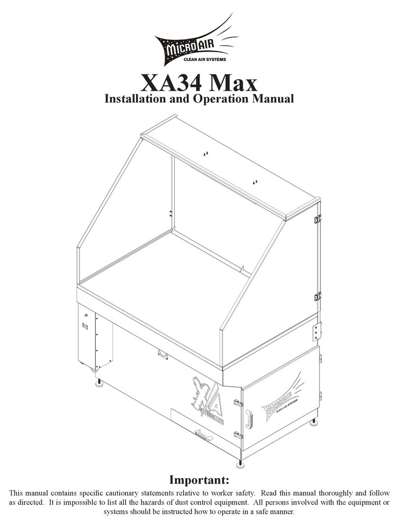 MICRO-AIR XA34 Max Installation and operation manual