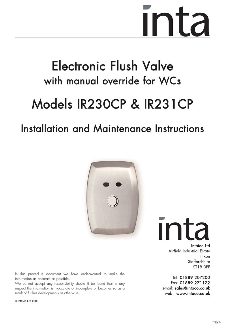Inta IR230CP Installation and maintenance instructions