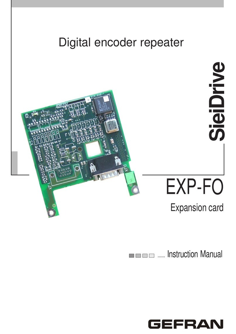 gefran SieiDrive EXP-FO User manual
